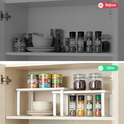 Cefito Kitchen Storage Shelves Rack Cupboard Cabinet Organiser Set of 2.
