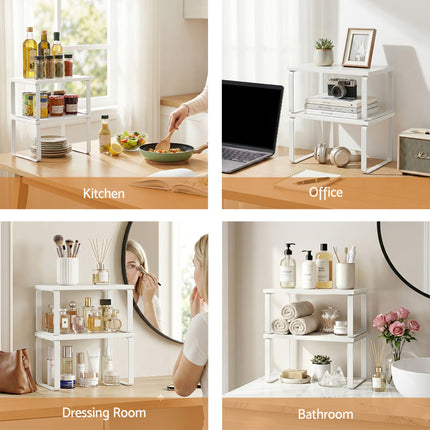 Cefito Kitchen Storage Shelves Rack Cupboard Cabinet Organiser Set of 2.