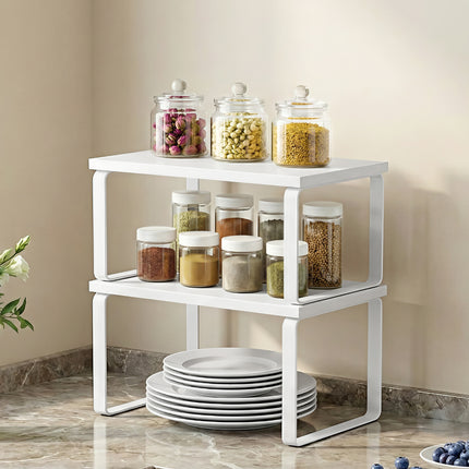 Cefito Kitchen Storage Shelves Rack Cupboard Cabinet Organiser Set of 2.