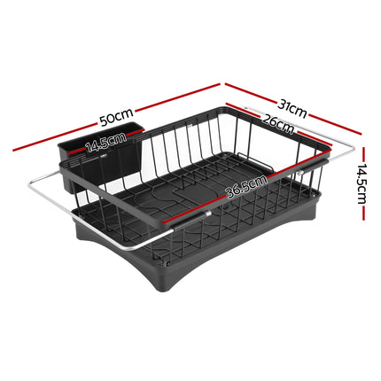 Cefito Dish Drying Rack for Kitchen Storage Organisation Kitchen Sink Organiser Dish Drainer.