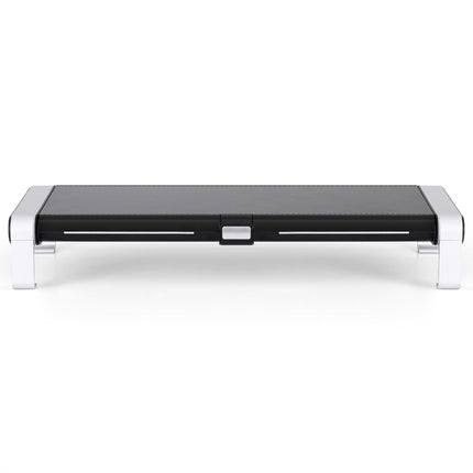Artiss RGB Monitor Stand with USB Hub Desk Organiser Charging Stand Computer Stand Black.