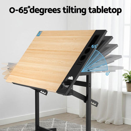 Artiss Drafting Table Drawing Desk Art Desk Multi-Functional Craft Drawing Table.