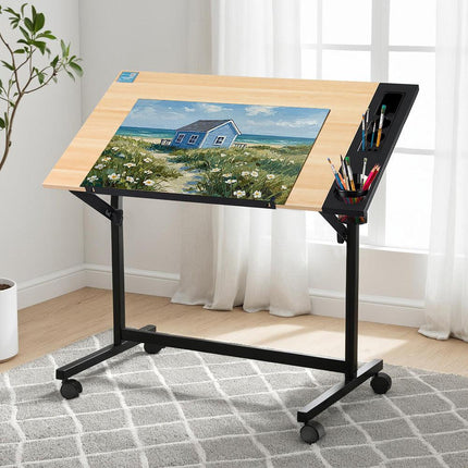 Artiss Drafting Table Drawing Desk Art Desk Multi-Functional Craft Drawing Table.