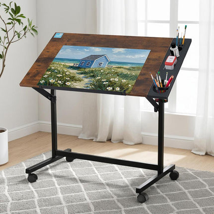 Artiss Drafting Table Drawing Desk Art Desk Multi-Functional Craft Drawing Table.