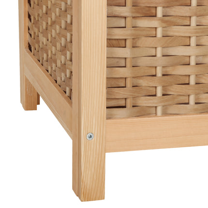 Artiss Laundry Hamper Bathroom Storage Cabinet Wooden Organiser Bag Clothes.