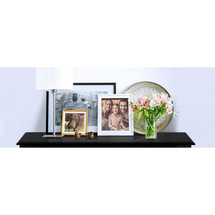 Artiss Console Table 3 Drawers Black Hamptons.