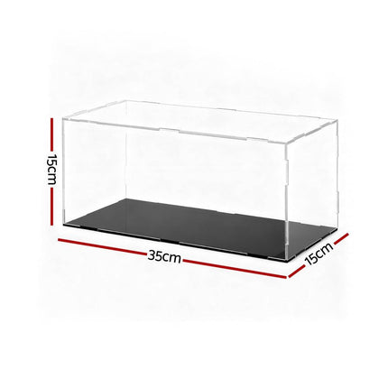 Artiss Clear Acrylic Display Case Dustproof Protection Box For Car Toys 15CM.