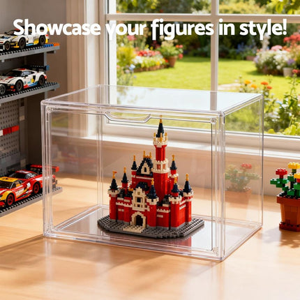 Artiss Clear Acrylic Display Case Dustproof Protection Box For Toys 27CM.