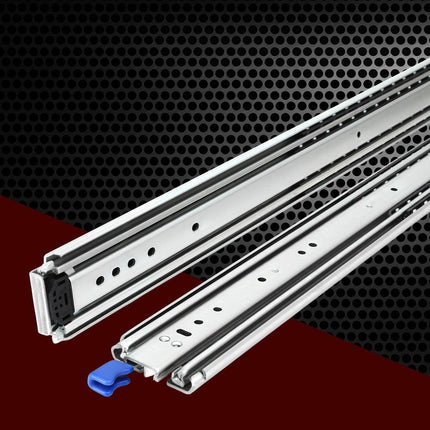 Giantz 2x Drawer Slides Full Extension Locking 227kg 914-1829mm Length.