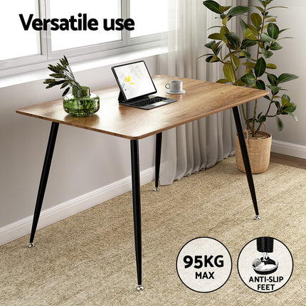 1 Artiss Dining Table and 4 Chairs Set Grey Velvet.