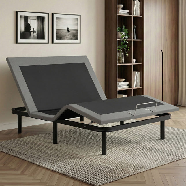 Artiss Adjustable Bed Frame Double Size Electric Bed Base Wireless Remote Control Zero Gravity Power Bed Foundation.