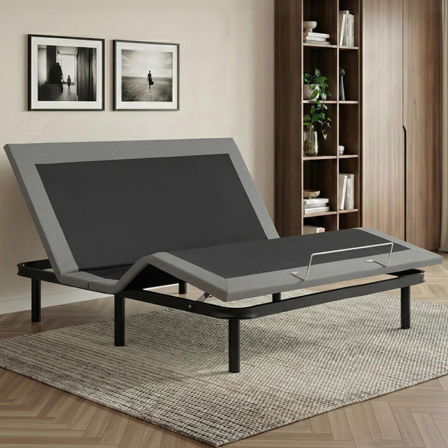 Artiss Adjustable Bed Frame King Size Electric Bed Base Wireless Remote Control Zero Gravity Power Bed Foundation.