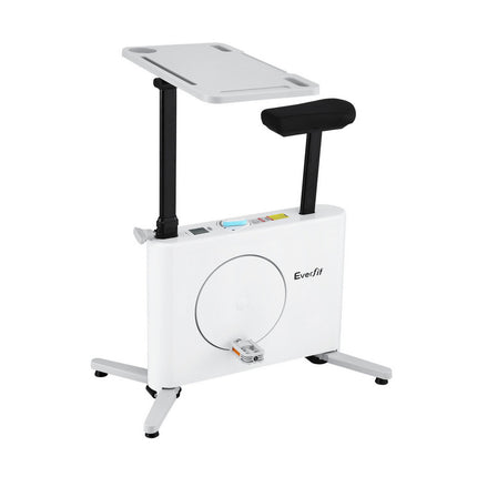 Everfit Exercise Bike Magnetic Desk Bike with Tabletop Fitness Home Workout Gym.