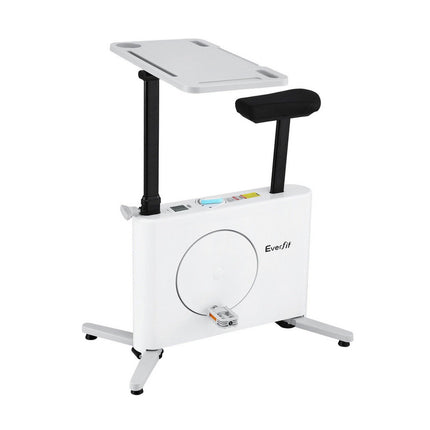 Everfit Exercise Bike Magnetic Desk Bike with Tabletop Fitness Home Workout Gym.