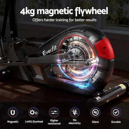Everfit Exercise Bike Elliptical Cross Trainer Home Gym Fitness Machine LCD.