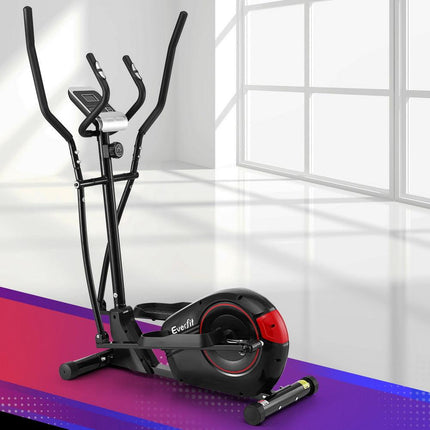 Everfit Exercise Bike Elliptical Cross Trainer Home Gym Fitness Machine LCD.