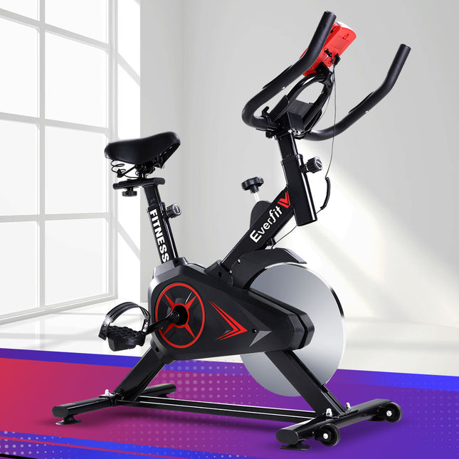 Everfit Spin Bike Exercise Bike Flywheel Cycling Home Gym Fitness Machine.