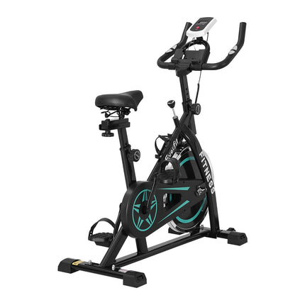 Everfit Spin Bike Exercise Bike 10kg Flywheel Fitness Home Gym 150kg capacity.