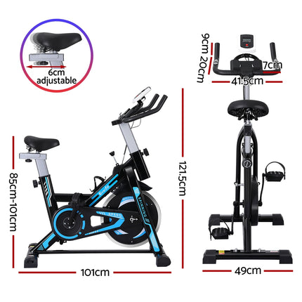 Everfit Spin Bike Exercise Bike 13KG Flywheel Fitness 150kg capacity.
