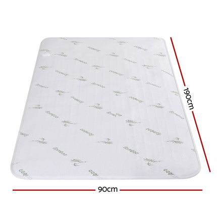 Giselle Electric Blanket Bamboo Fabric Single Fitted Heated Pad Underlay Washable Winter.