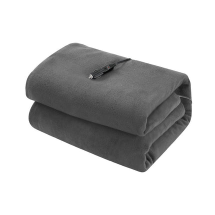Giselle Electric Heated Blanket Car Throw Rug Grey.