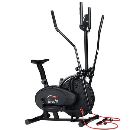 Everfit Exercise Bike 5 in 1 Elliptical Cross Trainer Home Gym Indoor Cardio.