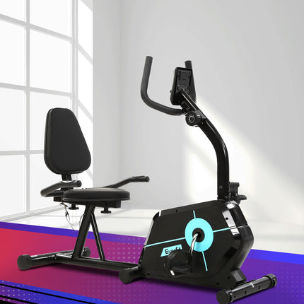Everfit Exercise Bike Magnetic Recumbent Indoor Cycling Home Gym Cardio 120kg.