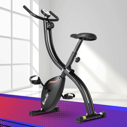 Everfit Folding Exercise Bike Magnetic X-Bike Bicycle Indoor Cycling Cardio.