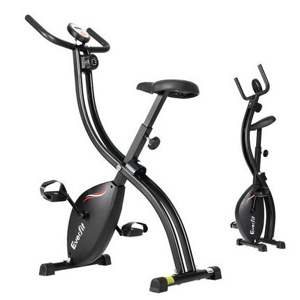 Everfit Folding Exercise Bike Magnetic X-Bike Bicycle Indoor Cycling Cardio.