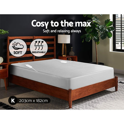 Giselle Bedding King Size Electric Blanket Polyester.