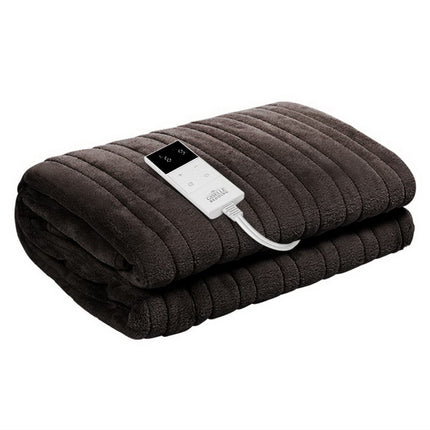 Giselle Bedding Electric Throw Blanket - Chocolate.