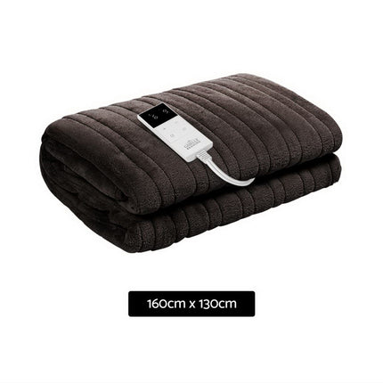 Giselle Bedding Electric Throw Blanket - Chocolate.