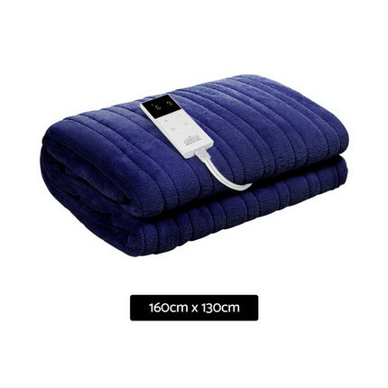Giselle Bedding Electric Throw Blanket - Navy.