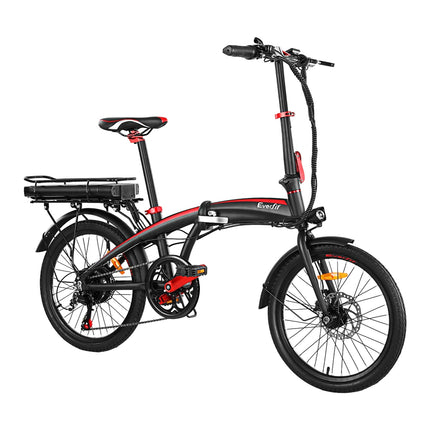 Everfit Folding Electric Bike Urban City Bicycle eBike Rechargeable Battery 250W.