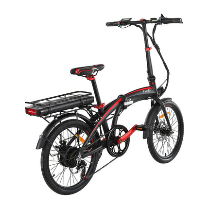 Everfit Folding Electric Bike Urban City Bicycle eBike Rechargeable Battery 250W.