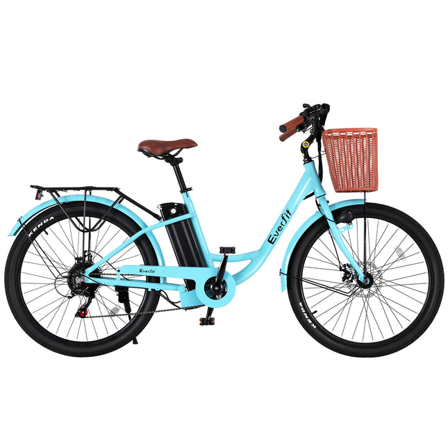 Everfit 26" Electric Bike City Bicycle eBike e-Bike Commuter w/ Battery BL.