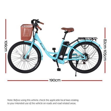 Everfit 26" Electric Bike City Bicycle eBike e-Bike Commuter w/ Battery BL.