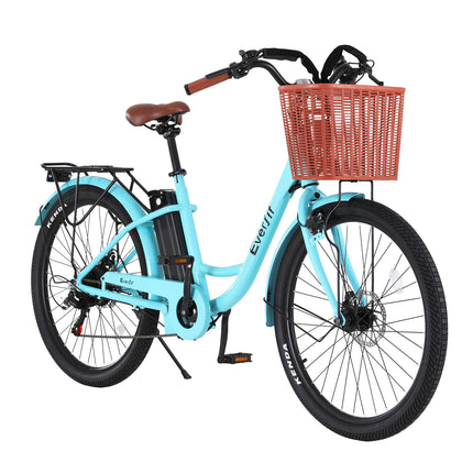 Everfit 26" Electric Bike City Bicycle eBike e-Bike Commuter w/ Battery BL.