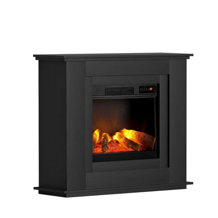 Devanti Electric Fireplace Fire Heater 2000W Black.