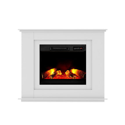 Devanti Electric Fireplace Fire Heater 2000W White.