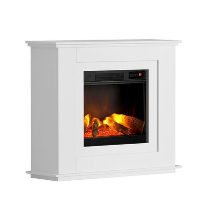 Devanti Electric Fireplace Fire Heater 2000W White.