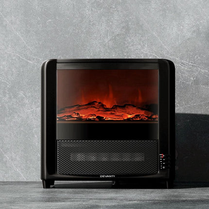 Devanti Electric Fireplace Fire Heaters 2000W.