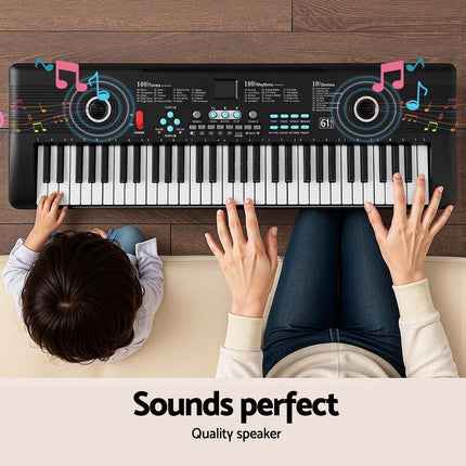 Alpha 61-Key Digital Piano Keyboard Electric Kids Gift Black.