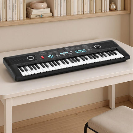 Alpha 61-Key Digital Piano Keyboard Electric Kids Gift Black.