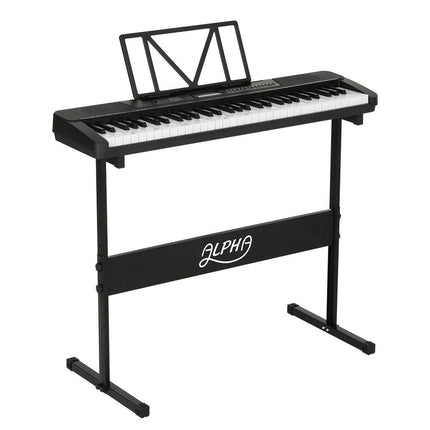 Alpha 61 Keys Electronic Piano Keyboard Digital Electric w/ Stand Touch Sensitive.