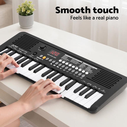 Alpha 37-Key Digital Piano Keyboard Electric Black.