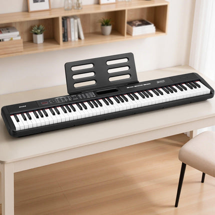 Alpha Piano Keyboard 88 Keys Electric Electronic Keyboard Piano Gift Black.
