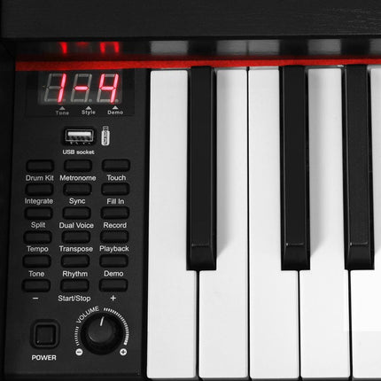 Alpha 88 Keys Electronic Piano Keyboard Digital Electric w/ Stand Semi-Weighted.