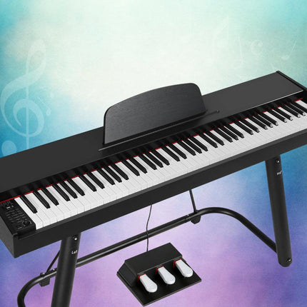 Alpha 88 Keys Electronic Piano Keyboard Digital Electric w/ Stand Semi-Weighted.