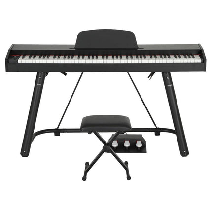 Alpha 88 Keys Electronic Piano Keyboard Digital Electric w/ Stand Stool Weighted.